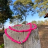 Chocker dupla rosa pink