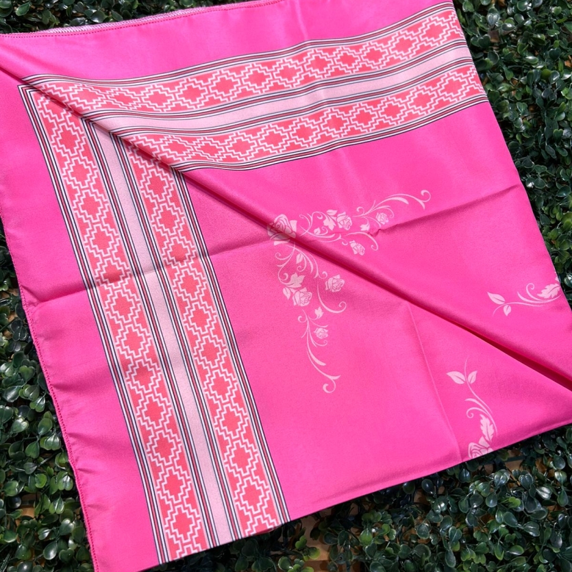 LENÇO COUNTRY- BANDANA - Rosa