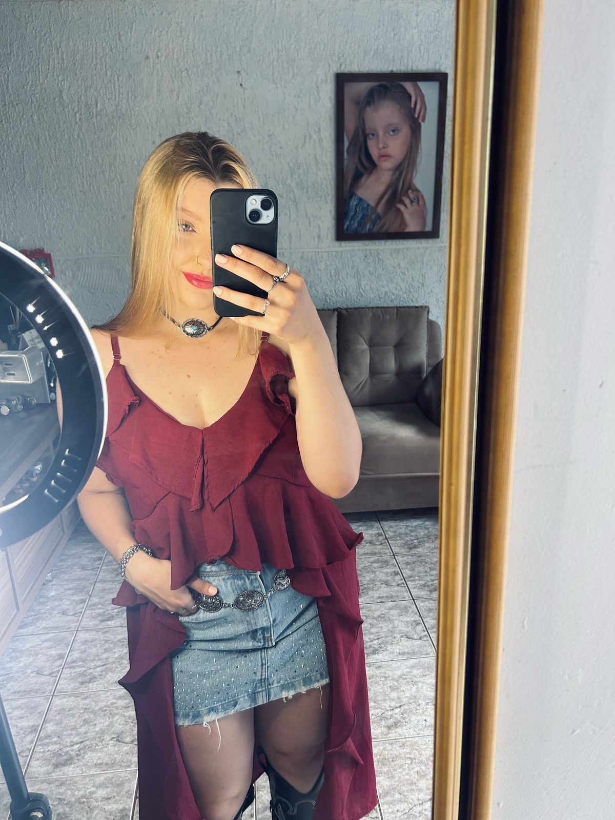 BATA COM BABADOS LONGA BOHO CHIC - Imagem 5