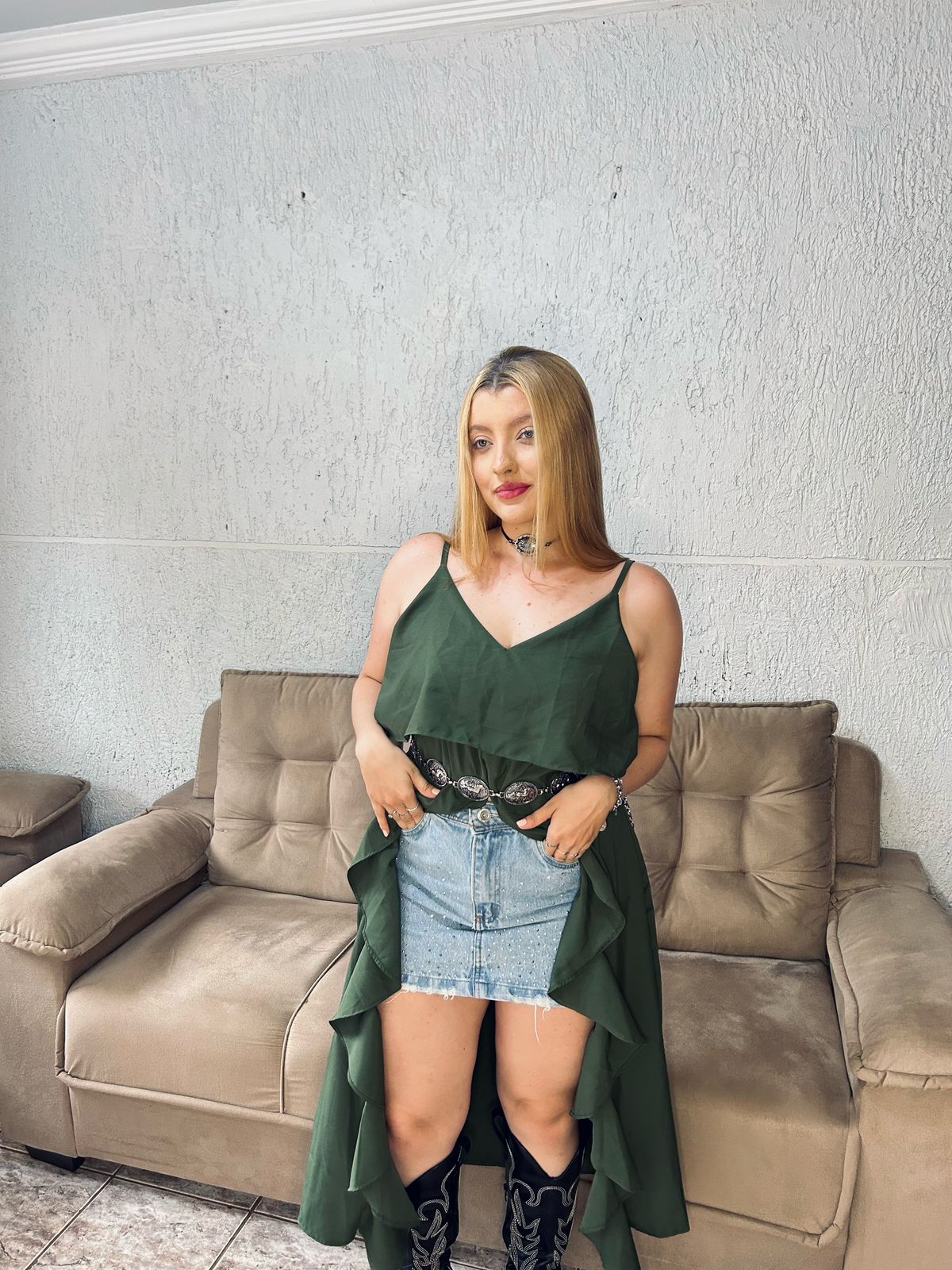BATA COM BABADOS LONGA BOHO CHIC - Imagem 3