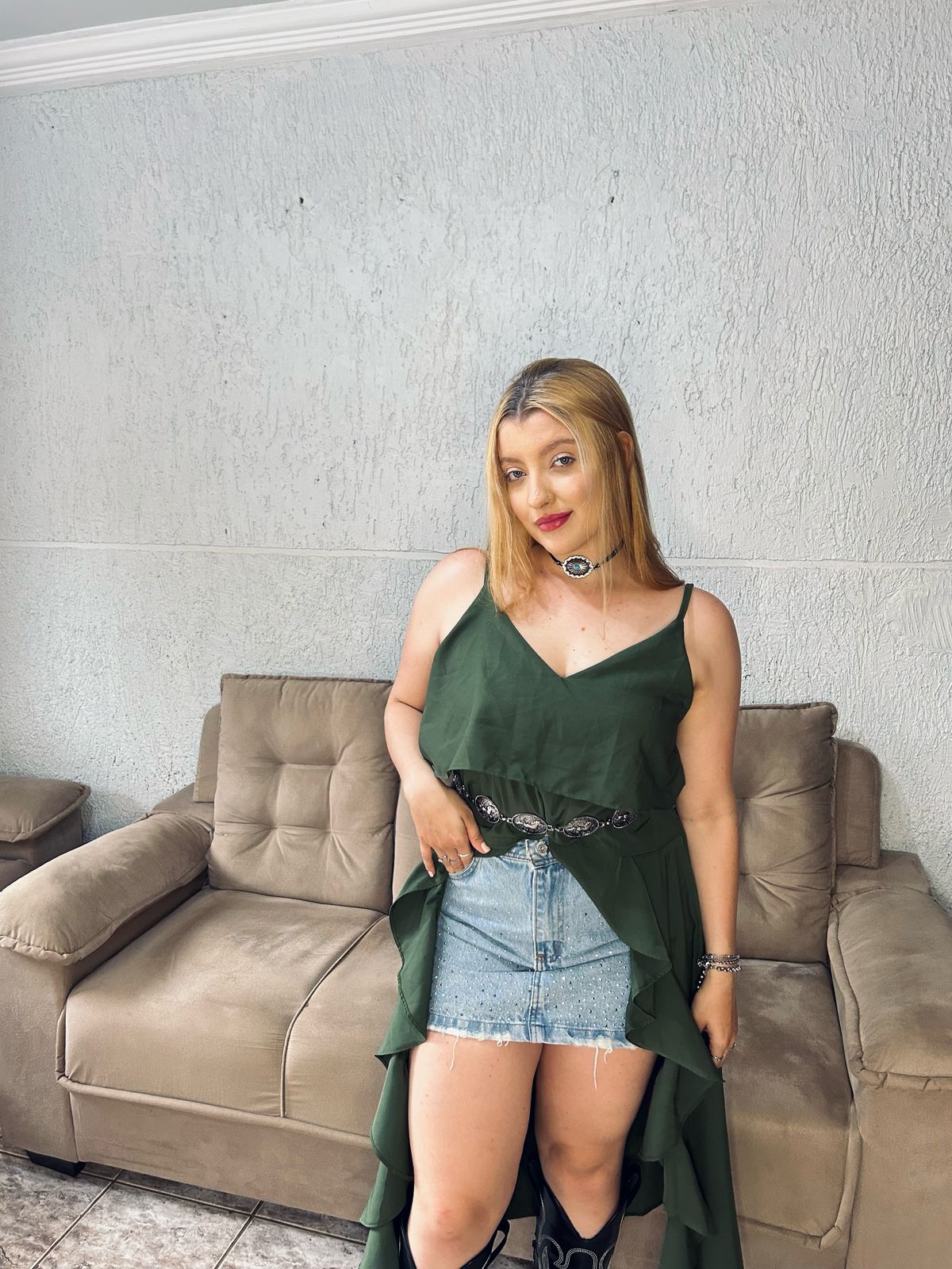 BATA COM BABADOS LONGA BOHO CHIC