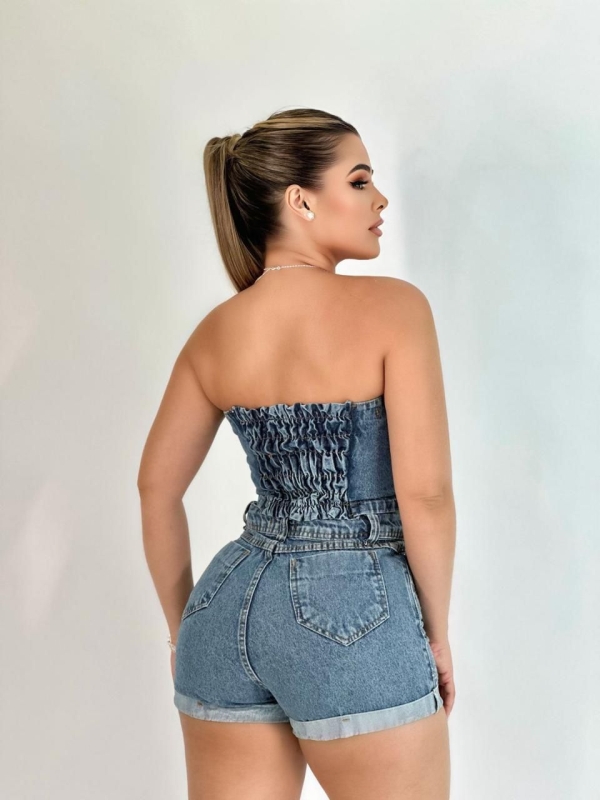 CONJUNTO JEANS COM PEDRARIAS - Imagem 4