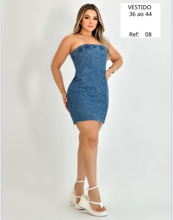 VESTIDO JEANS COM ZÍPER - Imagem 3