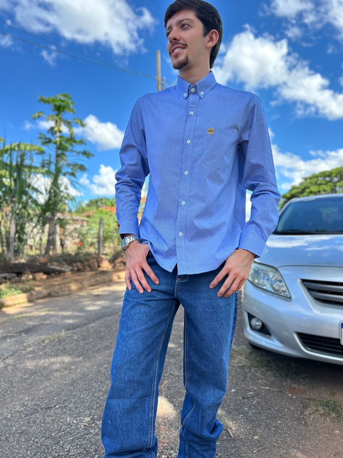 CAMISA XADREZ MASCULINA MANGA LONGA - Imagem 2