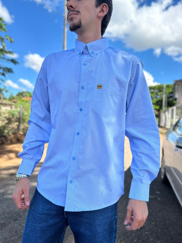 CAMISA XADREZ MASCULINA MANGA LONGA