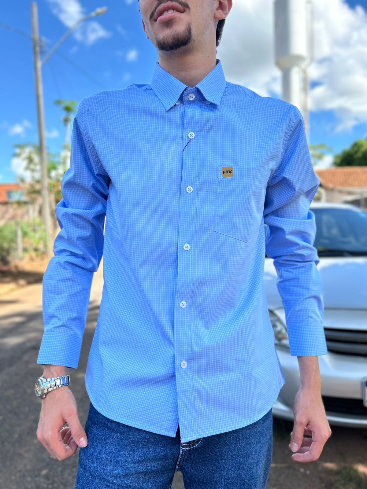 CAMISA XADREZ MASCULINA MANGA LONGA - Imagem 2