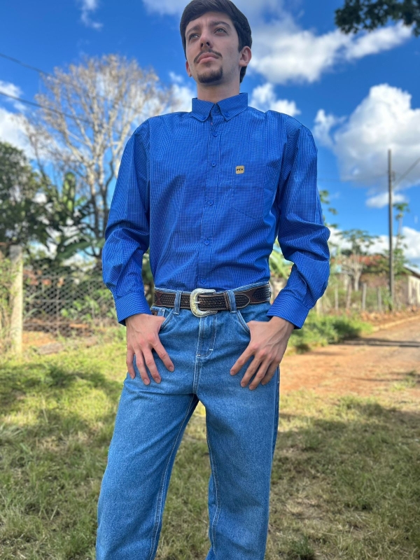 CAMISA XADREZ MASCULINA MANGA LONGA - Imagem 2