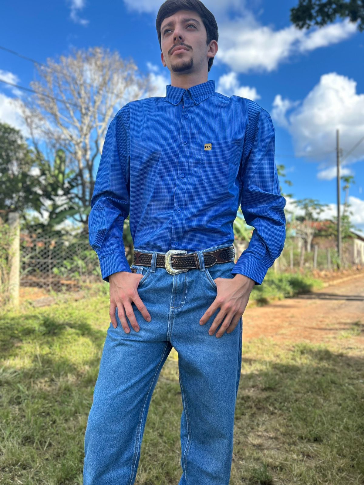 CAMISA XADREZ MASCULINA MANGA LONGA - Imagem 2