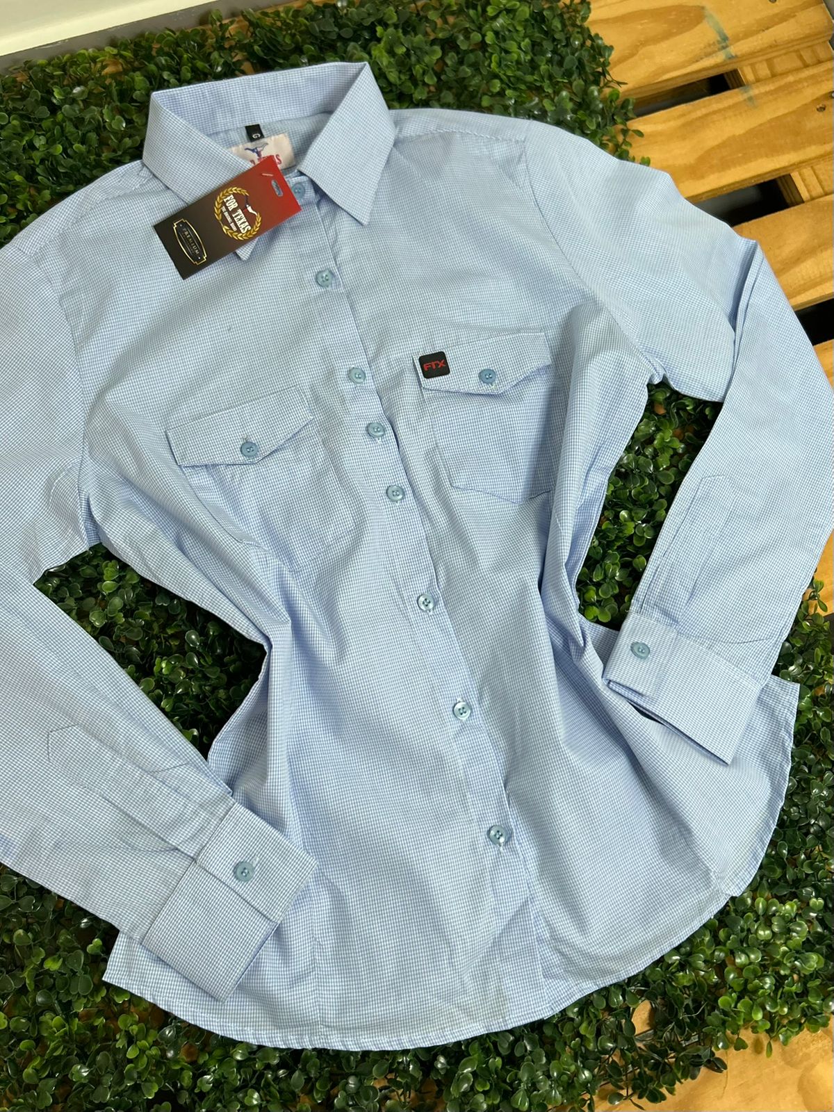 CAMISA XADREZ SOCIAL FEMININA
