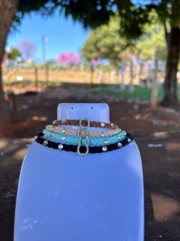 CHOCKER FERRADURA TRANÇADA