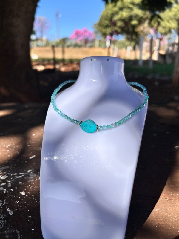 CHOCKER TURQUESA