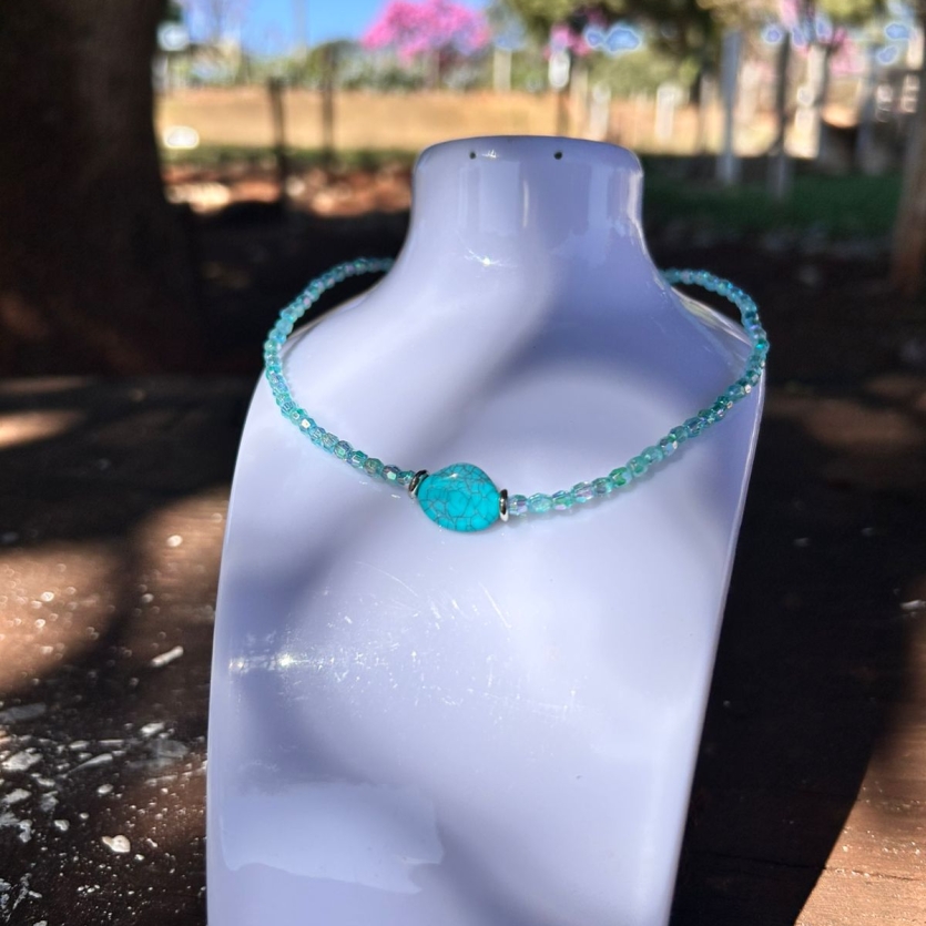 CHOCKER TURQUESA