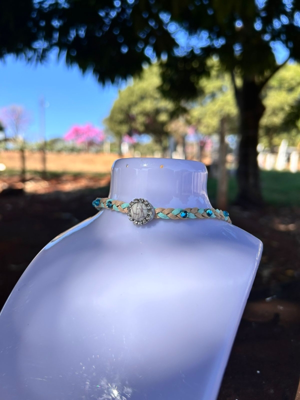 CHOCKER CAMURÇA TRANÇADA