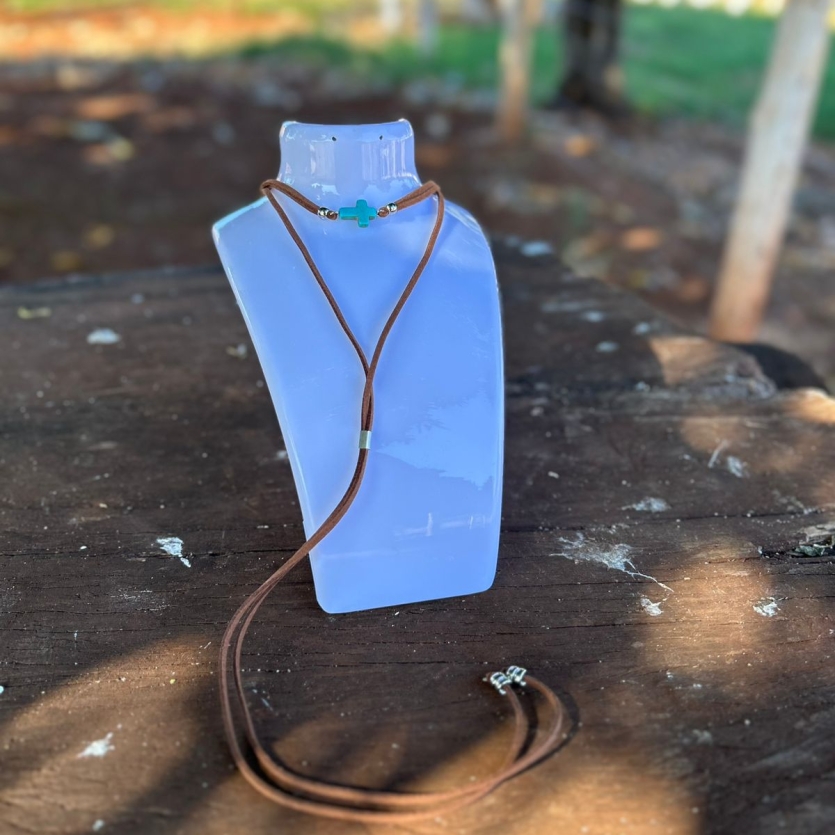 GRAVATINHA CHOCKER DUPLA CRUCIFIXO