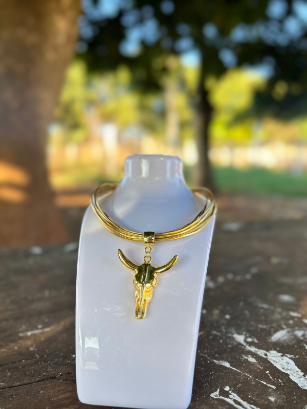 CHOCKER FIO DOURADO - Imagem 2