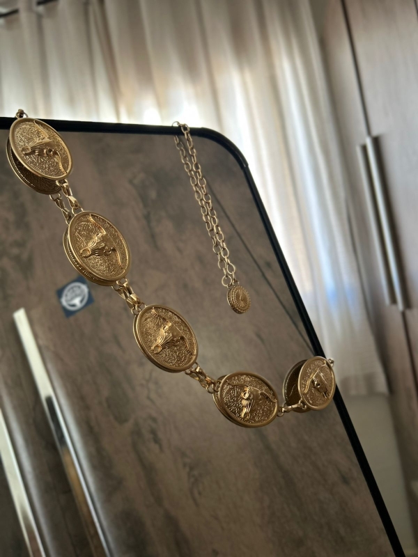 CINTO CORRENTE PRATA-DOURADO - Imagem 4